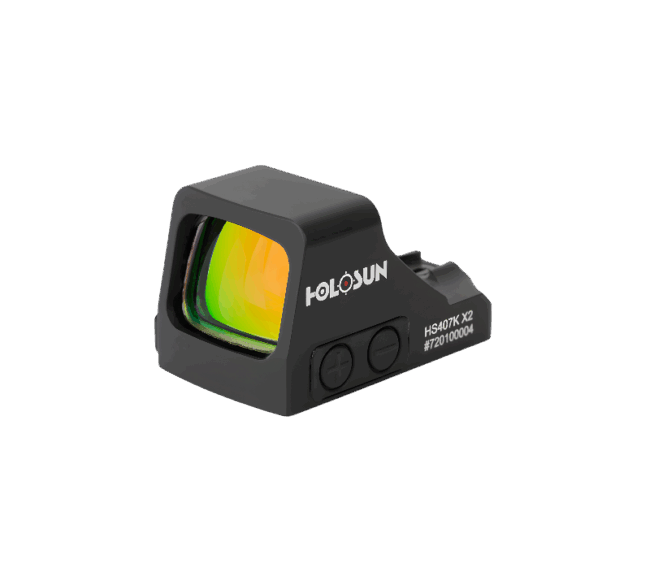 כוונת אופטית פתוחה Holosun HS407K X2 לאקדח - נקודה אדומה
