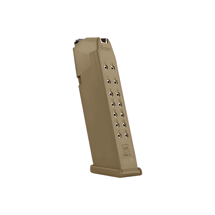 מחסנית גלוק 9x19 OEM לגלוק 19X עם עוקב שחור - 17 כדורים