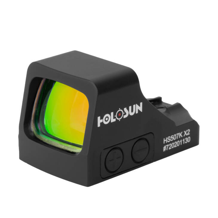 כוונת אופטית פתוחה Holosun HS507K X2 לאקדח - נקודה אדומה ומעגלית