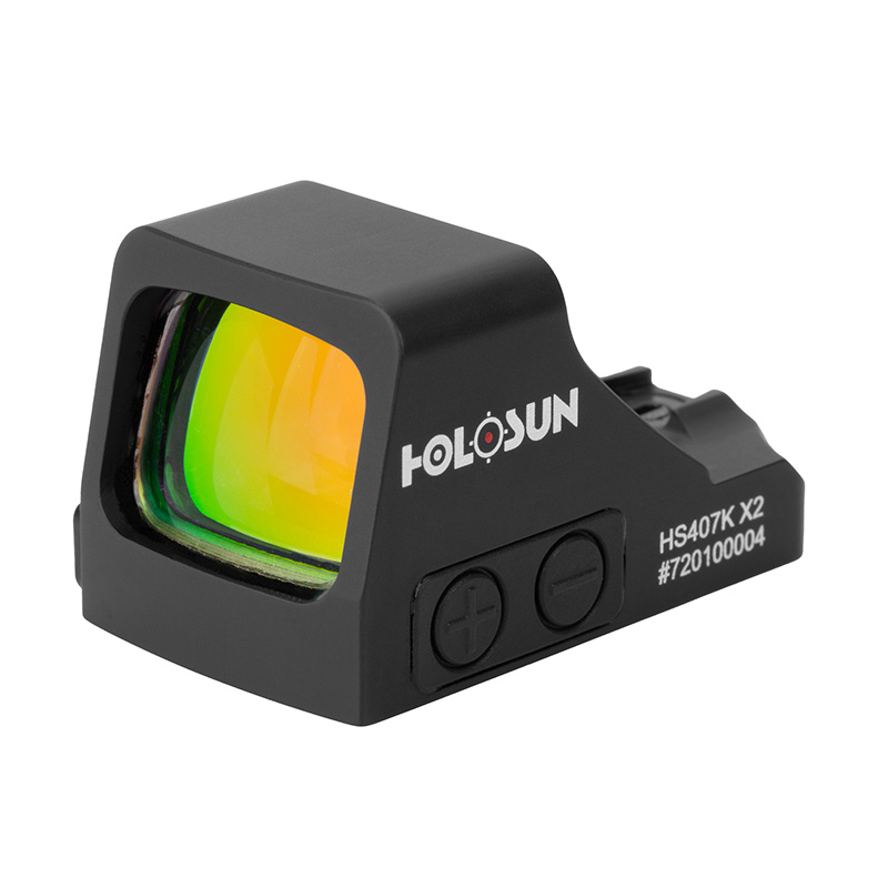 כוונת אופטית פתוחה Holosun HS407K X2 לאקדח - נקודה אדומה